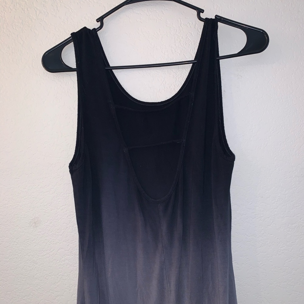Maxi black ombré dress